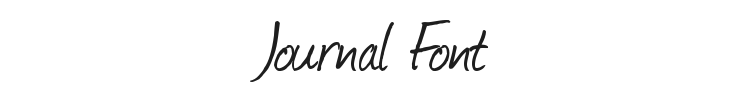 Journal Font