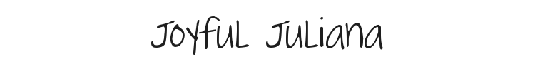 Joyful Juliana Font Preview