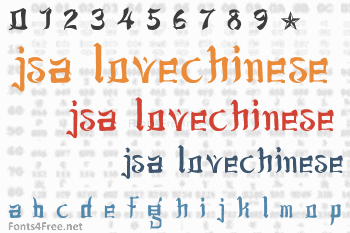 JSA Lovechinese Font