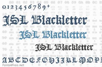 JSL Blackletter Font