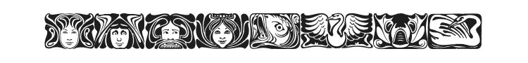 Jugendstil Ornamente Font