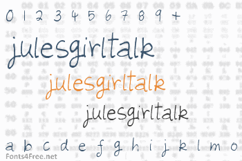 Julesgirltalk Font