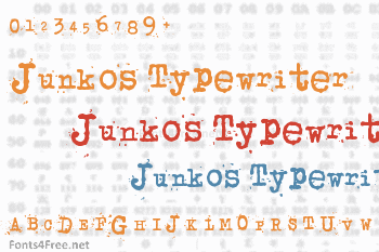 Junkos Typewriter Font