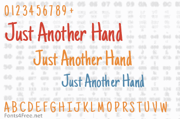 Just Another Hand Font