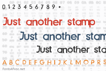 Just another stamp Font