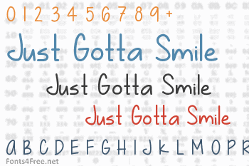 Just Gotta Smile Font