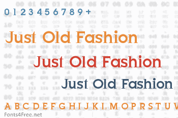Just Old Fashion Font