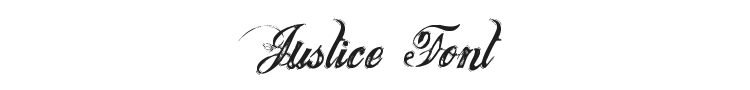 Justice Font Preview