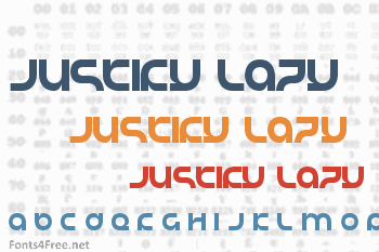 Justify Lazy Font