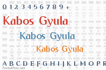 Kabos Gyula Font