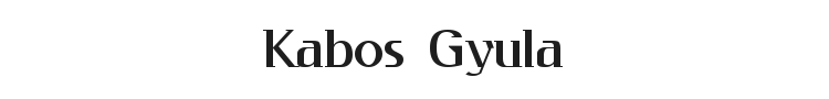 Kabos Gyula Font