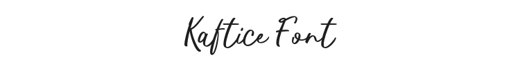 Kaftice Font Preview