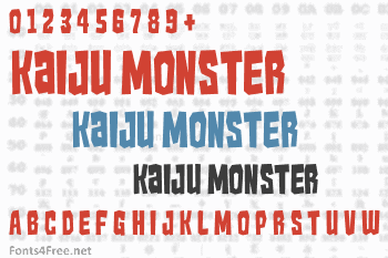 Kaiju Monster Font