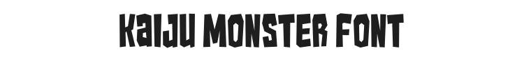 Kaiju Monster Font Preview