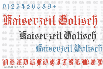 Kaiserzeit Gotisch Font