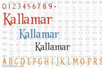 Kallamar Font