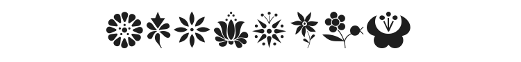 Kalocsa Flowers Font