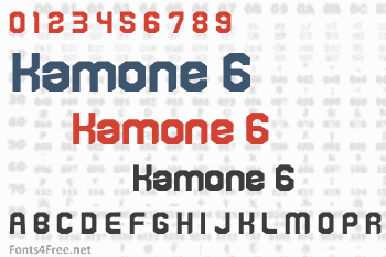 Kamone 6 Font