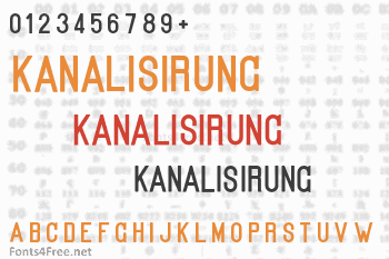 Kanalisirung Font