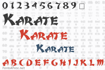 Karate Font