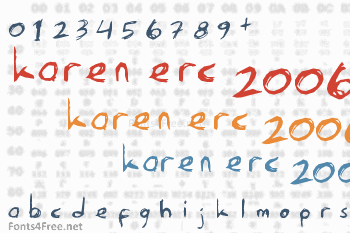 Karen Erc 2006 Font