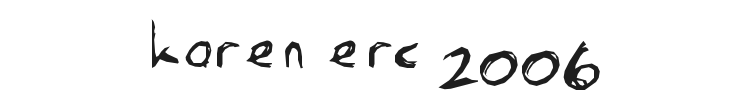 Karen Erc 2006 Font