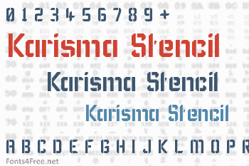 Karisma Stencil Font