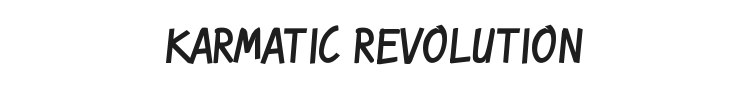 Karmatic Revolution Font Preview