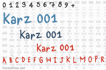 Karz 001 Font