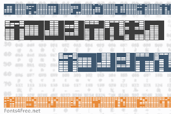 Katakana, block Font