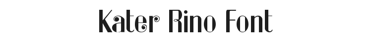 Kater Rino Font