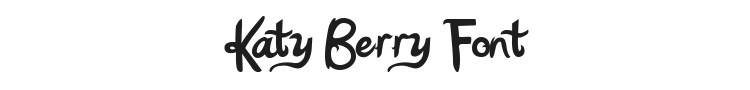 Katy Berry Font Preview