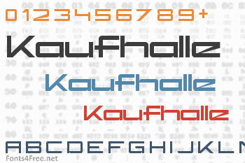 Kaufhalle Font