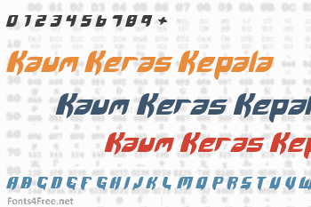 Kaum Keras Kepala Font