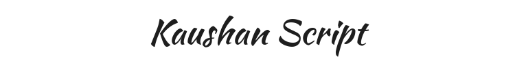 Kaushan Script Font Preview