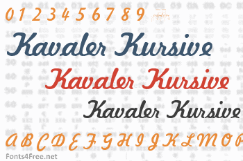 Kavaler Kursive Font