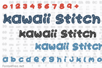 Kawaii Stitch Font by Dadiomouse · Creative Fabrica