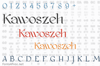 Kawoszeh Font