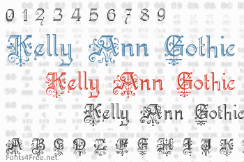 Kelly Ann Gothic Font