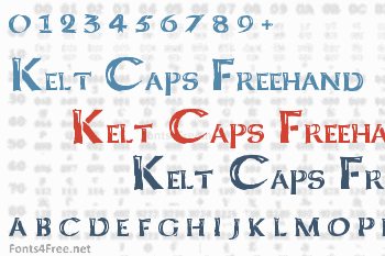 Kelt Caps Freehand Font