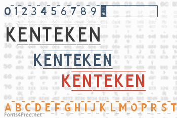 Kenteken Font