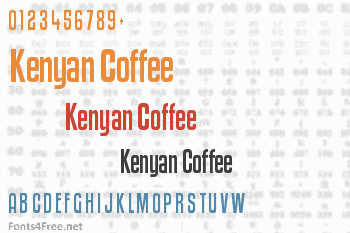 Kenyan Coffee Font