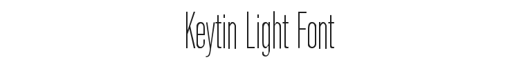 Keytin Light Font Preview