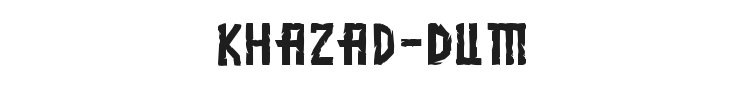 Khazad-Dum Font