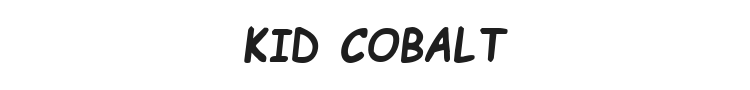 Kid Cobalt Font Preview