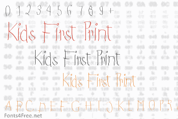 Kids First Print Font