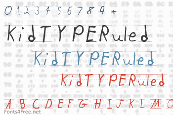 KidTYPERuled Font