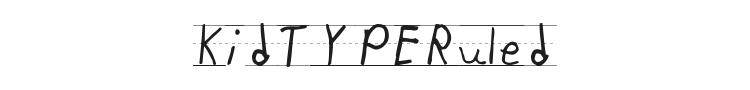 KidTYPERuled Font Preview