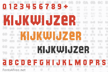 Kijkwijzer Font