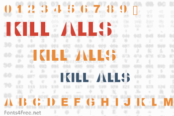 Kill All Fonts Font